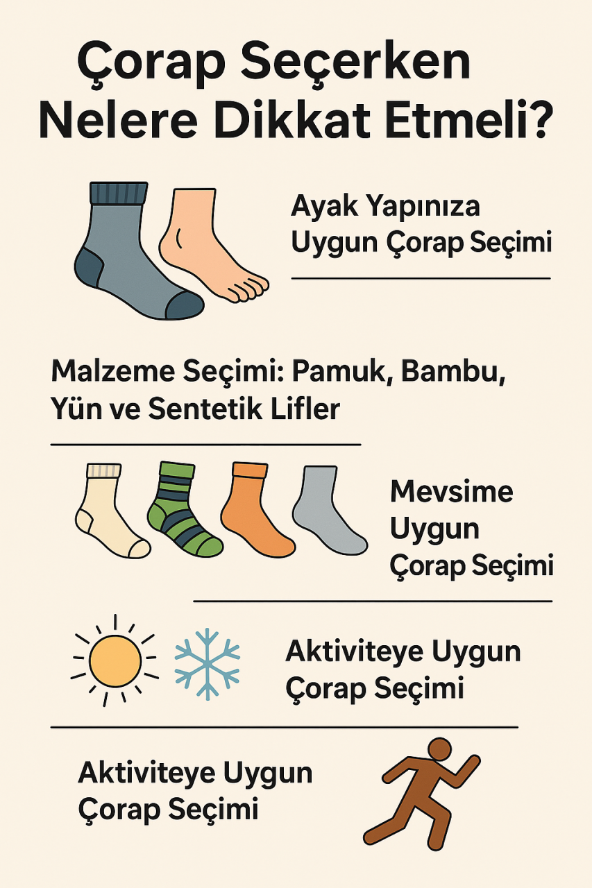 Çorap Seçerken Nelere Dikkat Edilmeli? | Ayak Sağlığı ve Konfor İçin Rehber