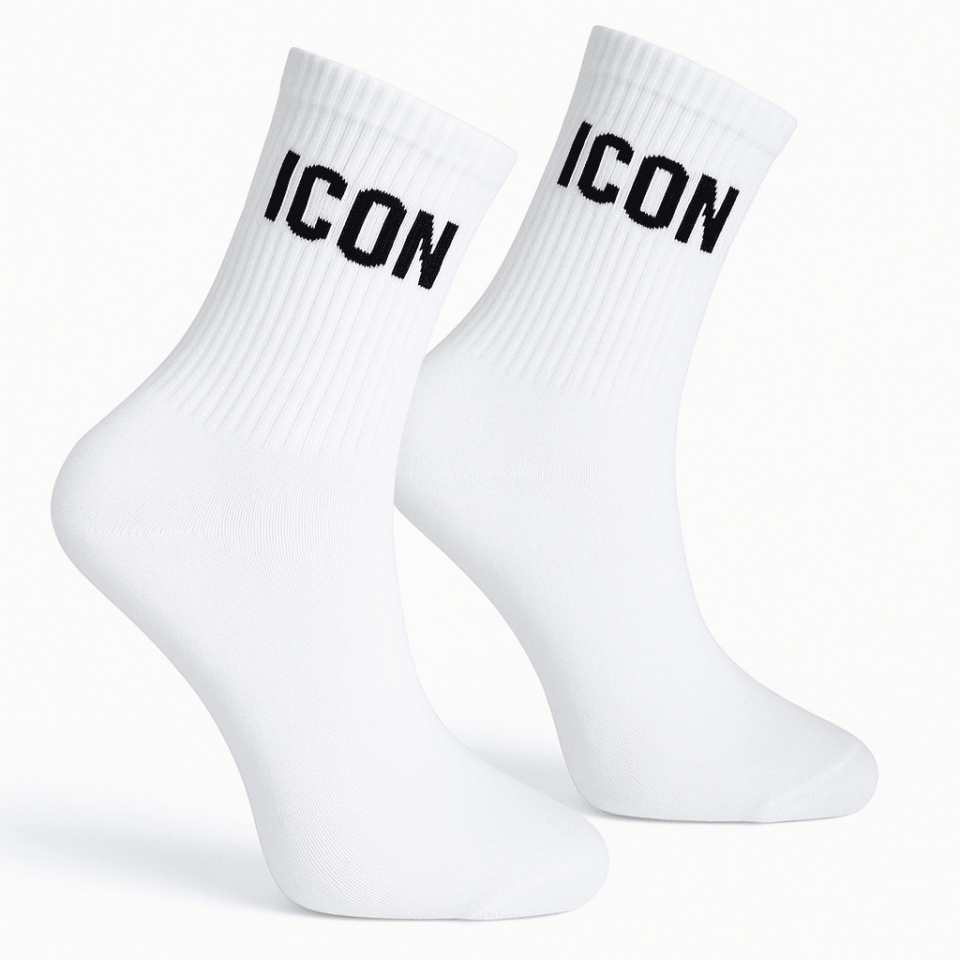 ICON Yazılı Çorap – Şık, Konforlu ve Tarz!